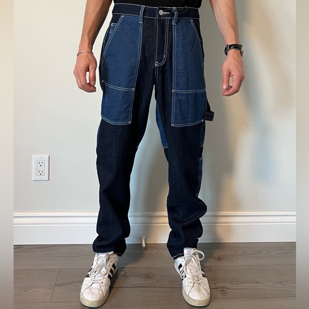 Brand New Wesc Stylish Two-Tone Denim Pants Size W30/L32